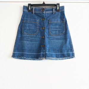 Zara woman denim skirt